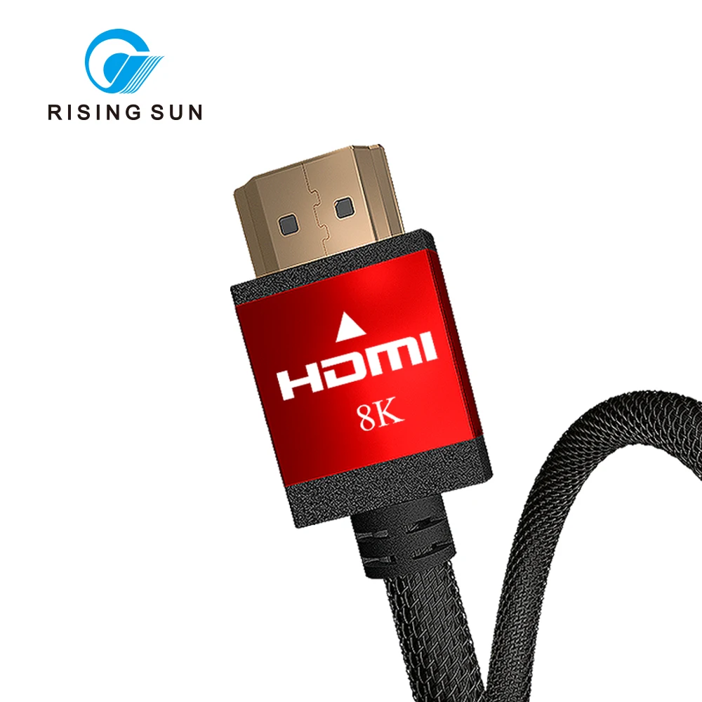 

1M RISING SUN Premium Ultra High Speed HDMI Gold 8K 60Hz 4K 120Hz 48Gbps 2.1V HDMI Cable