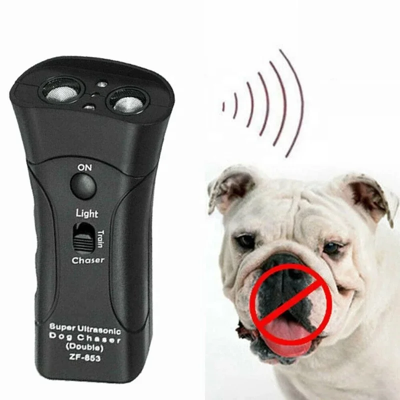 

Ultrasonic Electric Handheld Tool Stop 3 IN 1 Whistle Training Dog Anti Barking Control Devices To Stop Barking