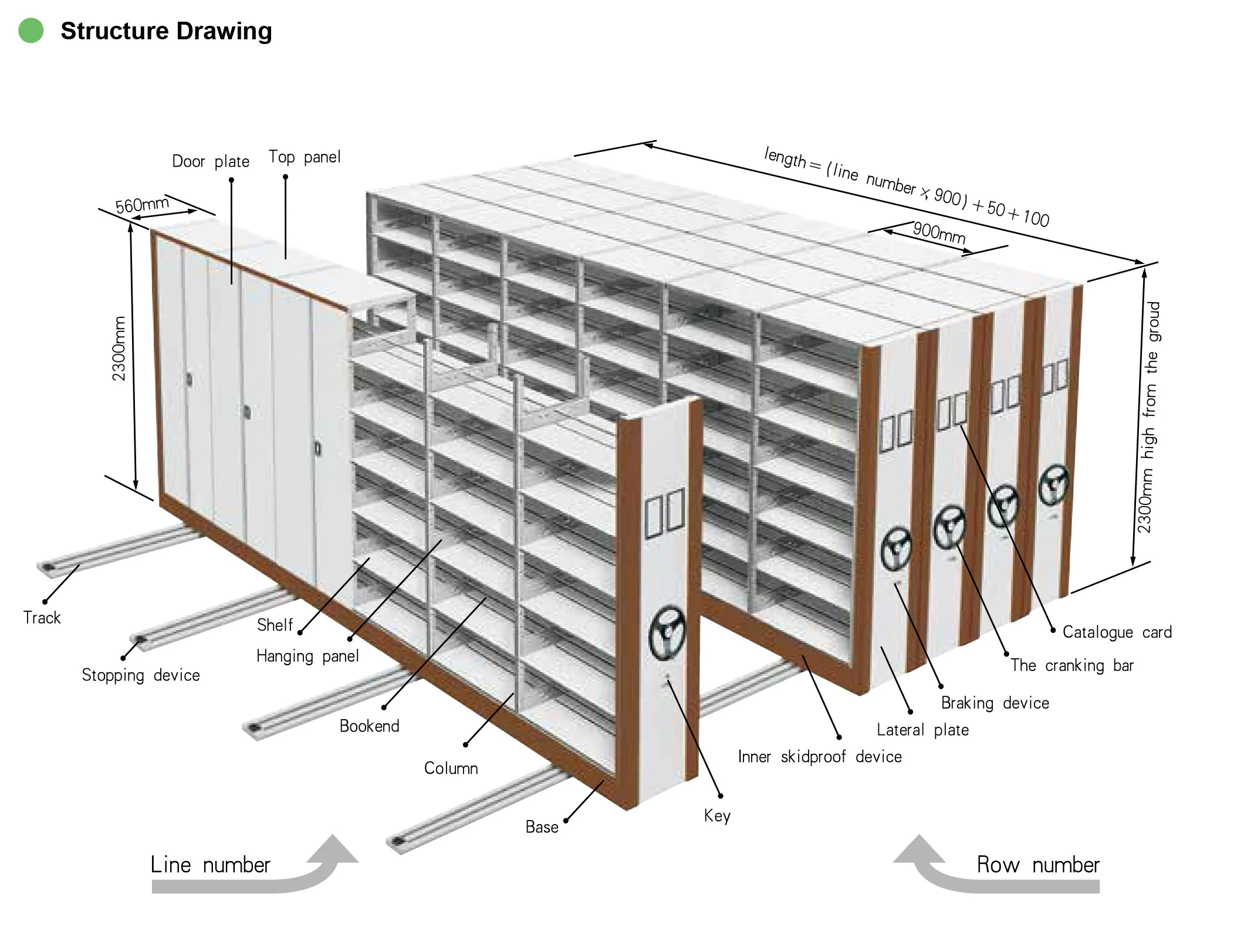 Colorful Steel Sliding Filing With Metal Doors Six Shelves