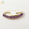 Factory custom design safety buttons 3d metal logo pin