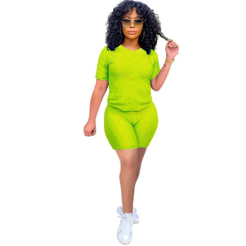 

Summer Women clothing 2 piece set tracksuit corset shorts and tops Two piece shorts pants set