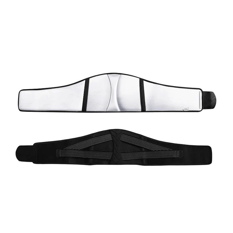 

Customized LOGO Silver Ion Back Support Support Waist Trainer Elastic Compression Abdomen Girdle Waist, Black