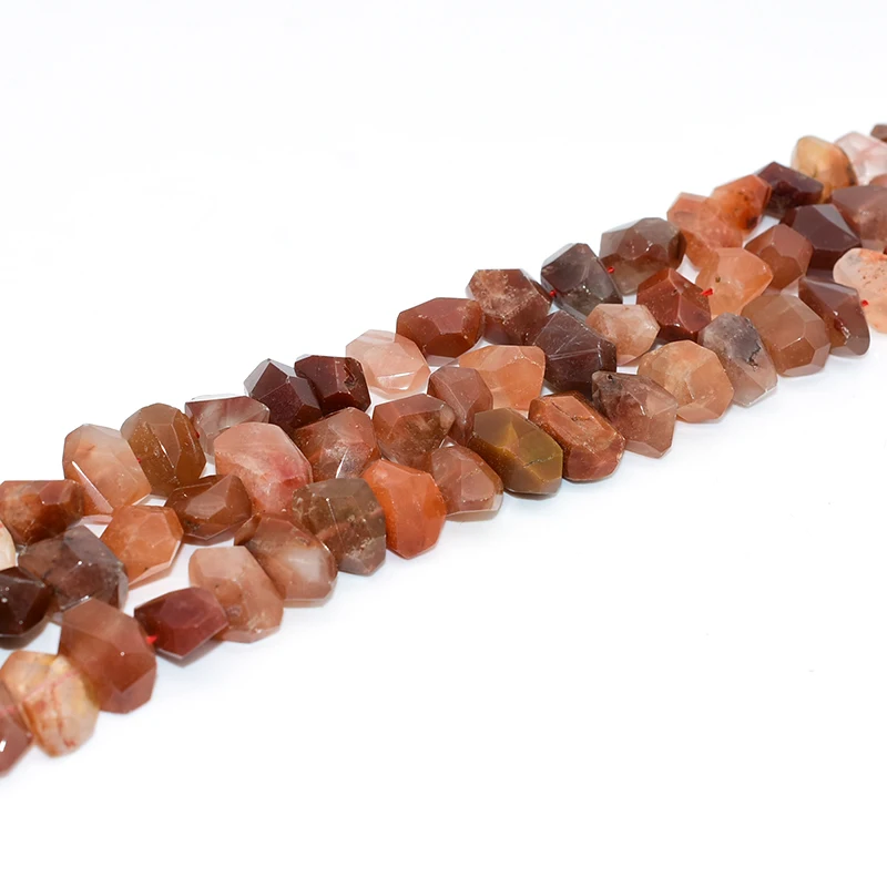 

NAPOLN Trade Insurance  Pyramid Shaped Faceted Carnelian Gemstone Beads, Multi color