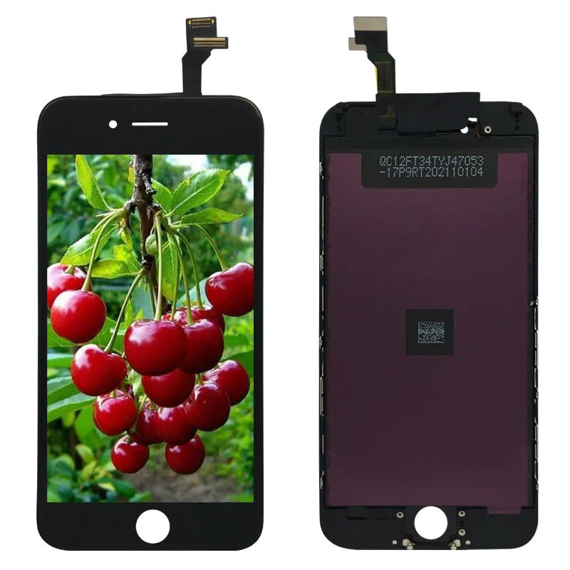 

replacement original display lcd screens oled for iphone6 mobile phone lcds, Black/white
