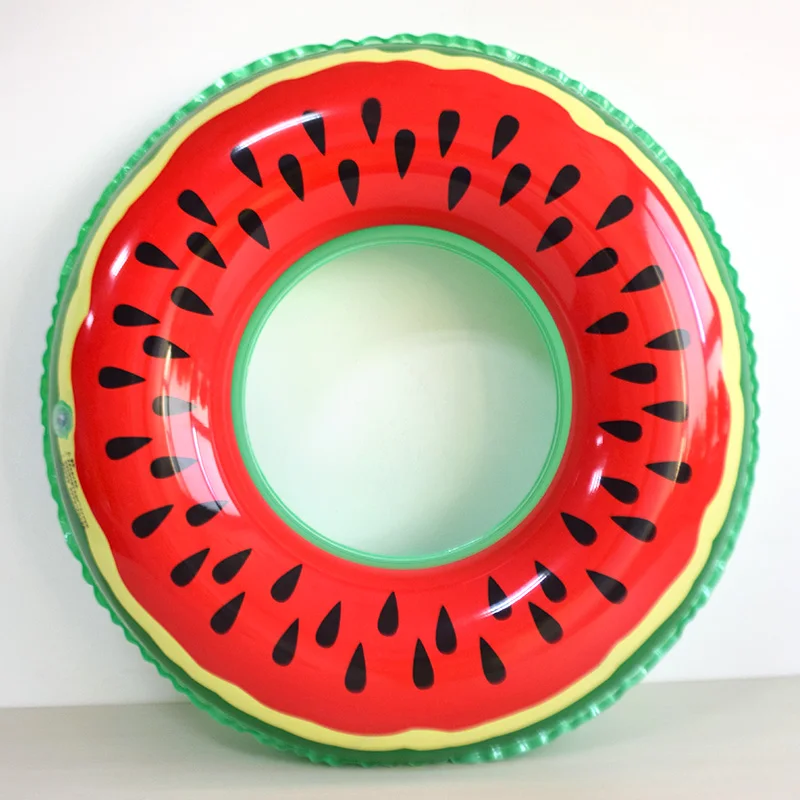 

Hot sell beauty design EU PVC material inflatable watermelon swim ring, As picture customized