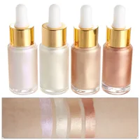 

Face highlighter makeup wholesale 4 colors liquid highlighter glow shimmer body oil highlighter vegan private label