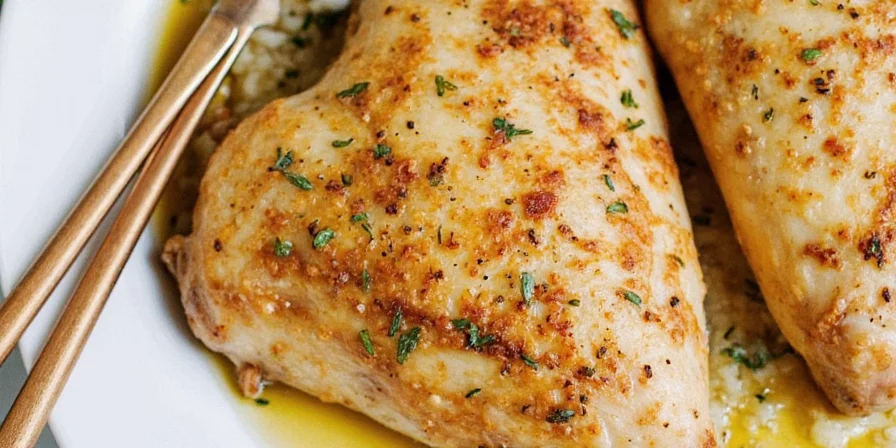 Tupperware container with leftover herbed chicken