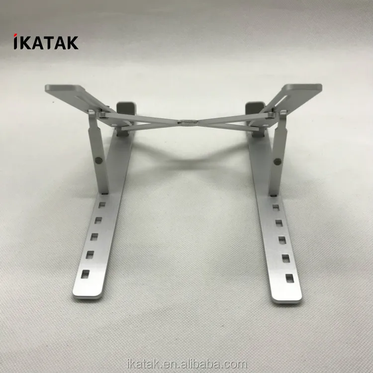 IKATAK Adjustable Eye-Level Ergonomic Design Aluminum Portable Foldable Laptop Stand