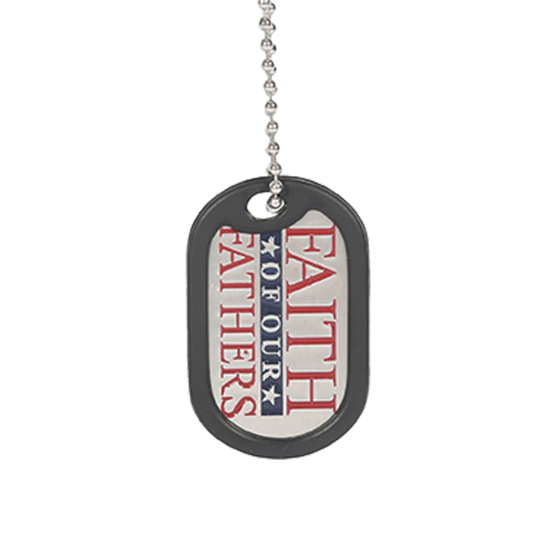 
wholesale custom metal military dog tag with engraved logo 