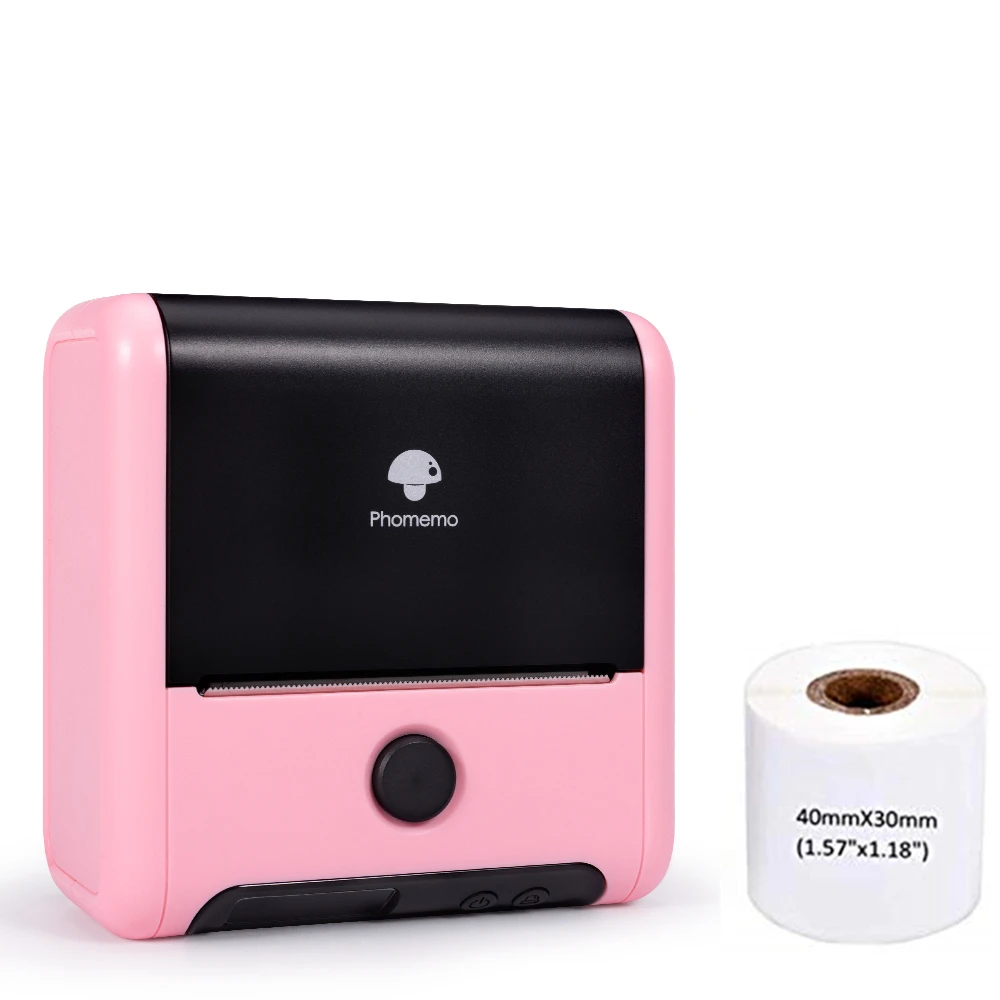 

Phomemo QR code price small handheld portable wireless thermal sticker printing label printer with self-adhesive product tag