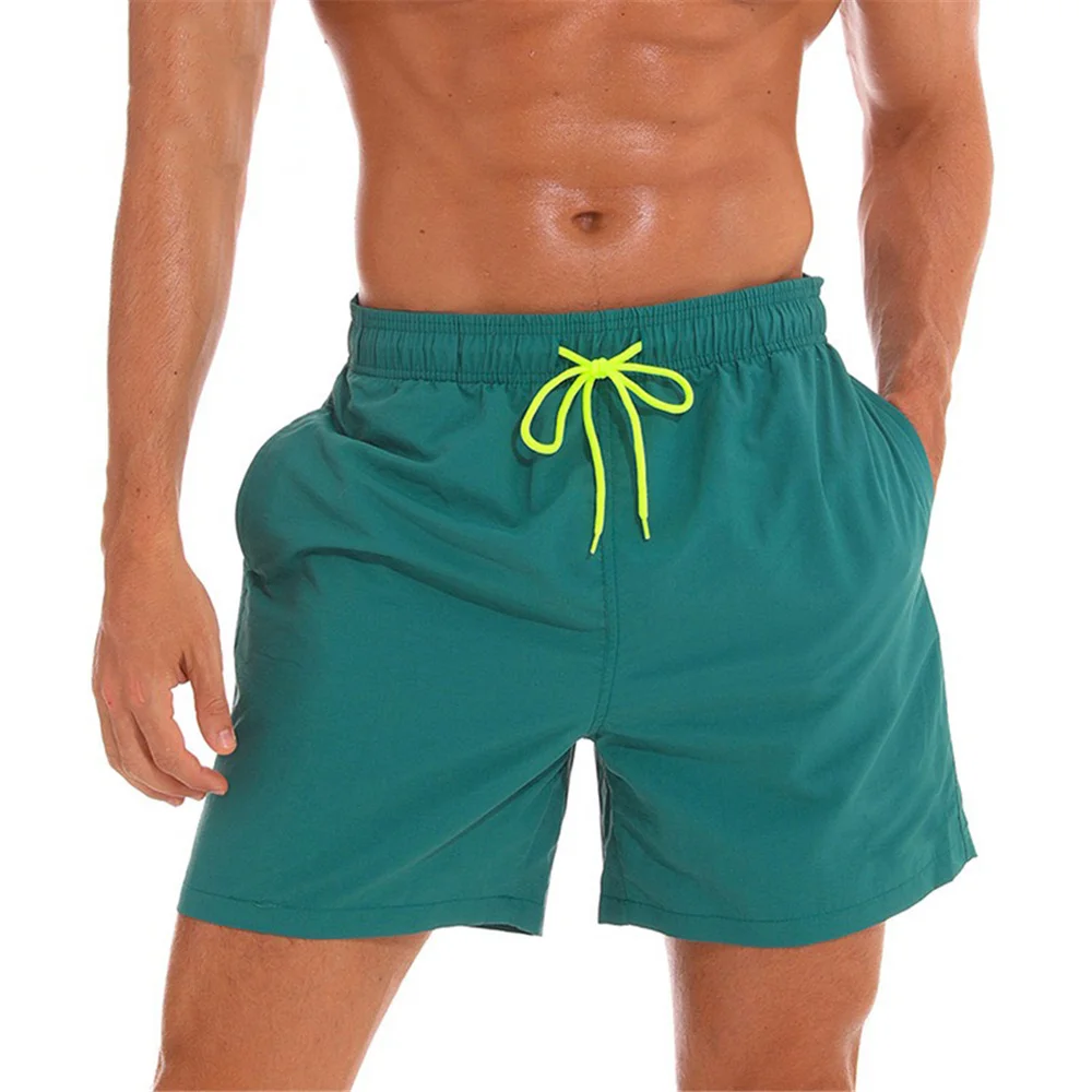 

Best Selling Men 15 Solid Colors Swim Surf Blank Board Shorts Casual Breathable Pockets Swimwear Men's Swim Trunk, 15 colors