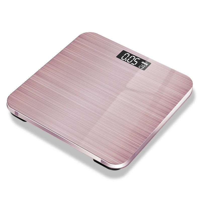 

Manufacturer Price LCD Brushed Texture Electronic Weighting Bathroom Digital Personal Scale, Customized