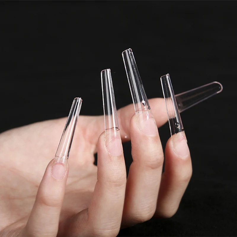 

2021 new trend extra long XXXL coffin 504 pcs nail tips professional free shipping