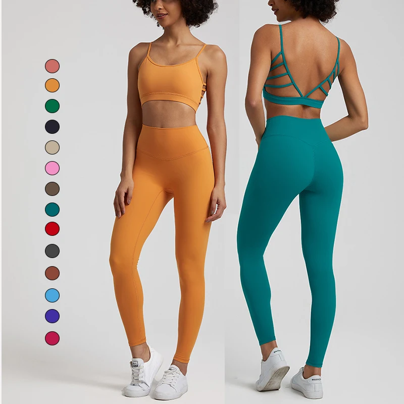 

Activewear Activewear Hollow Out Tops High Waist Scrunch Leggings Sport Woman Workout Yoga Set Plus Size Gym Wears Fitness Sets