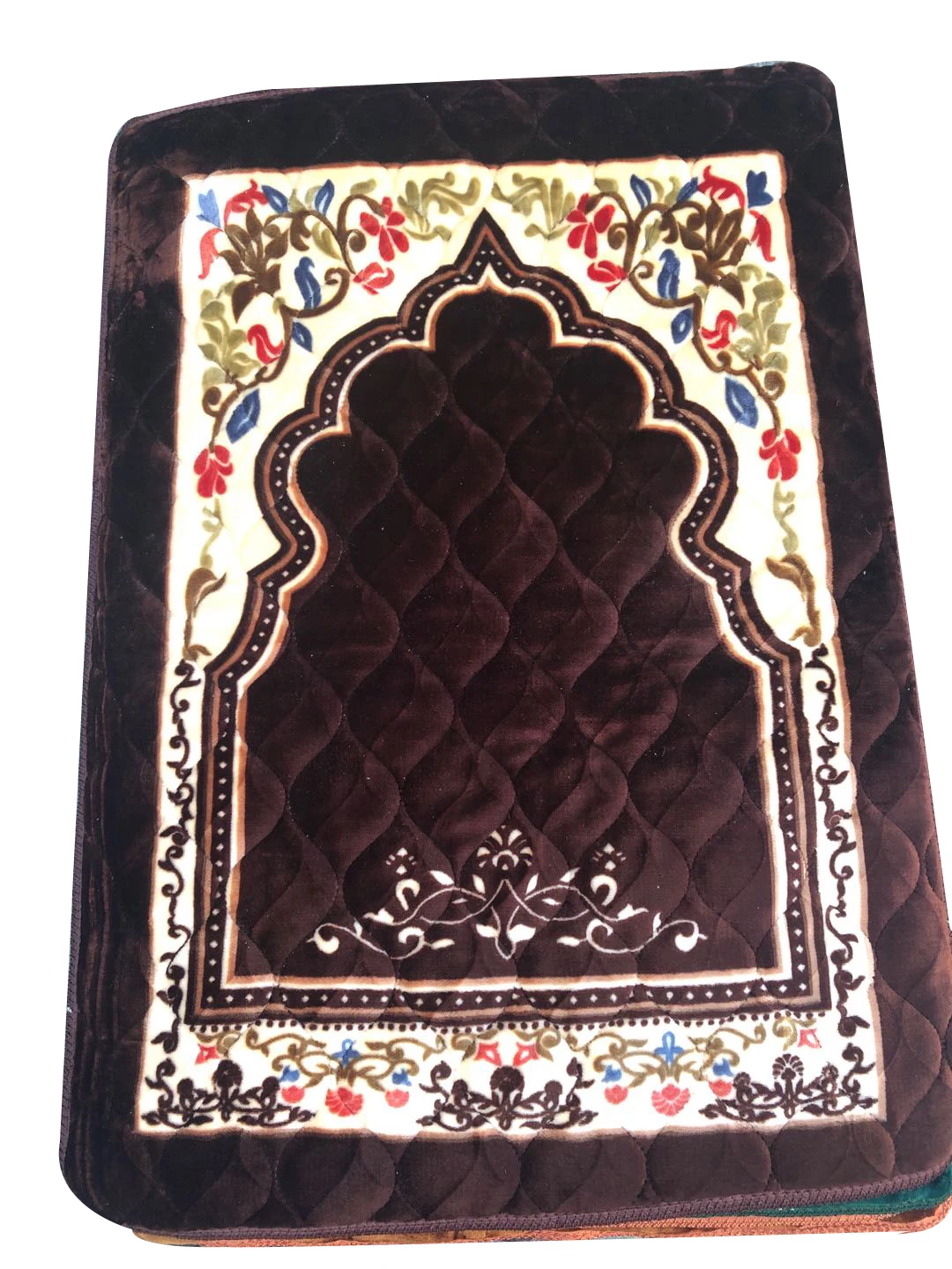 Purple Soft Floor Worship Carpet For Mosque Various Designs Wilton