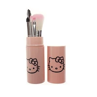 

Amazon Hot Selling Portable Hello Kitty Kids 5pcs Cosmetic Makeup Brushes with Box Cute Cosmetic Tool
