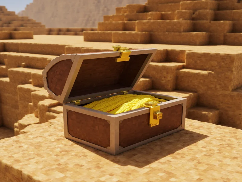 Minecraft chest containing string in desert temple