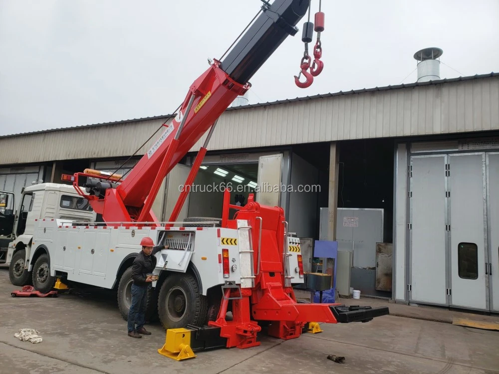 8X4 Shacman 60 ton rotator wrecker tow truck