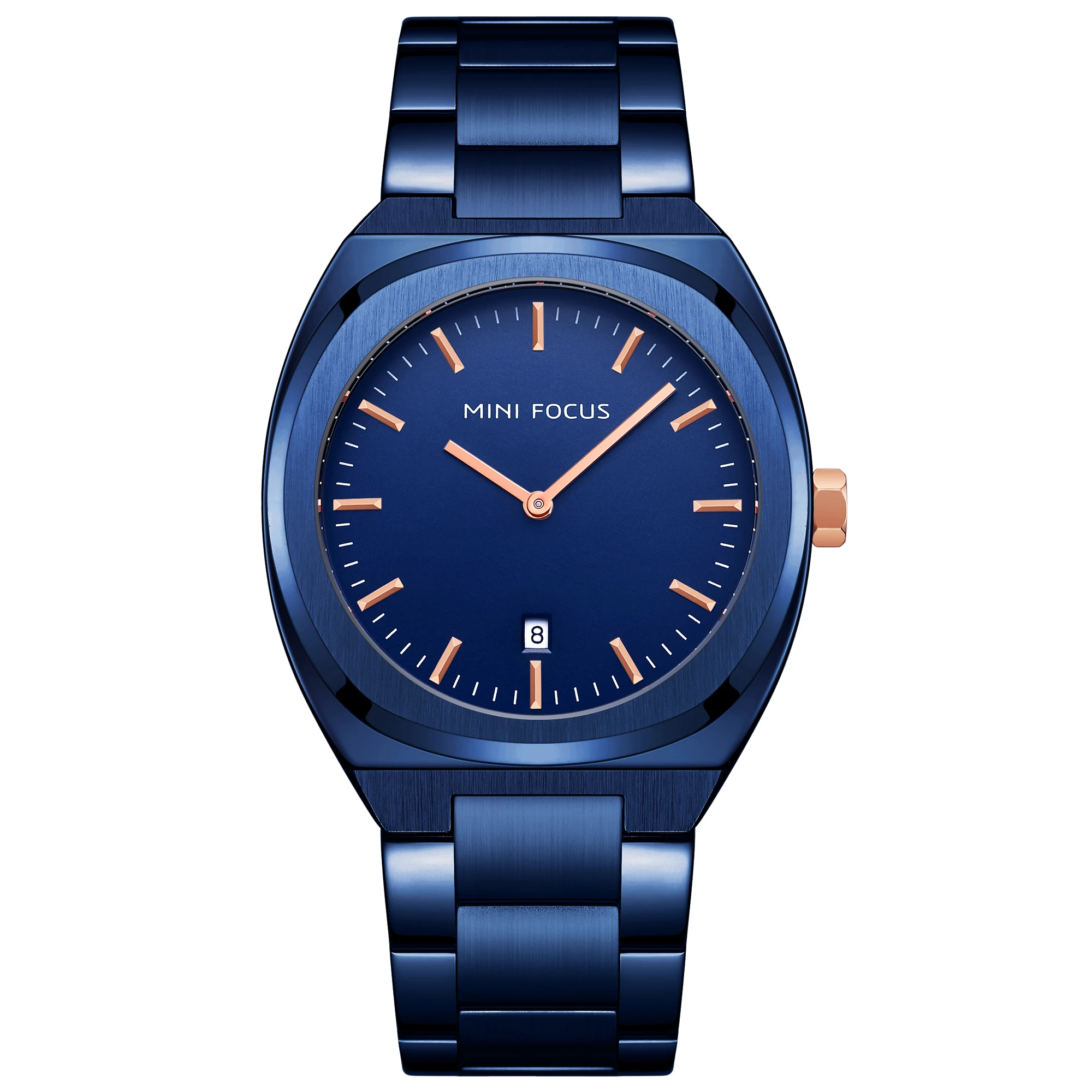 

MINI FOCUS 0319 Wristwatch Luxury Solid Steel Band Men's Watches Water Resistant Classic Men Watch Blue, Blue, silver, rose gold, black