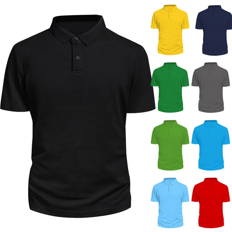 

2021 Europe And The United States Cross-border New Men's Fishing POLO T Shirt, Blue,sky blue,green,black,dark gray,navy,red,yellow,silver,mint,orange