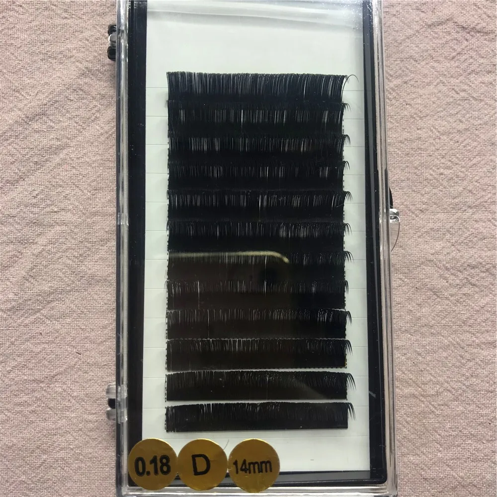 

private label lash extension trays easy fan volume 0.05 blooming lash easy fan mink eyelash extensions mega black 25mm, Natural black