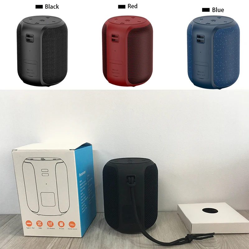 Hands free calling Silicone Fabric 16W wireless Blue tooth 5.0 Speaker portable - ANKUX.COM