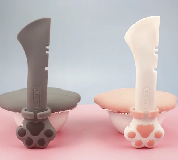 

Hot sale cheap price pet food mixing opener spoon/pet cat can spoon, Colorful