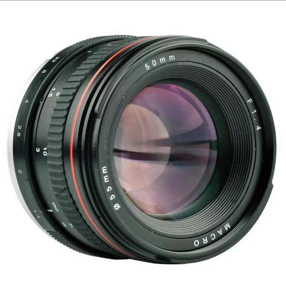 

New EF Mount lens 50mm f1.4 full frame camera lens for Canon, Black