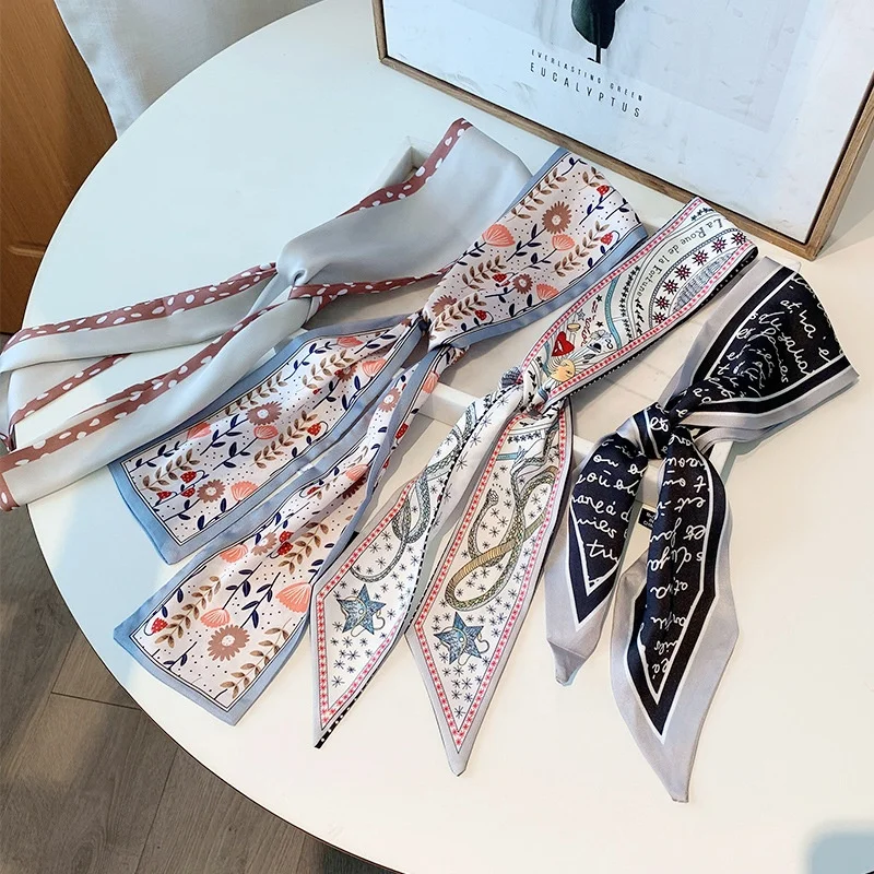 

Women's Silk scarf hair band Korean style hair accessories ribbon headband hair band