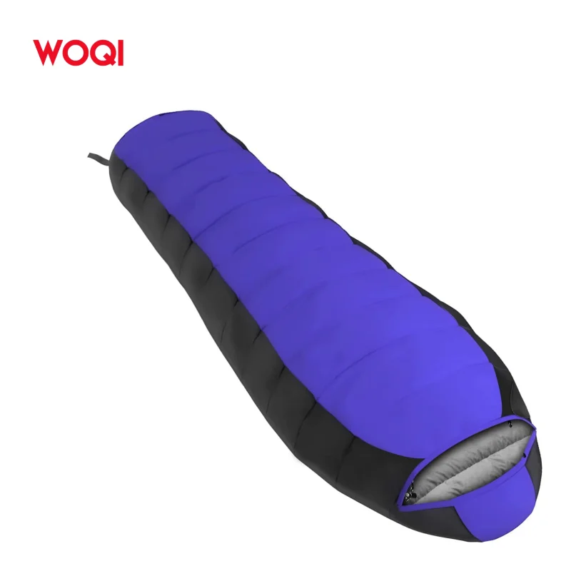 WOQI Comfortable Adults Sleeping Bag 3-4 Seasons Nylon Fabric for Outdoor Camping