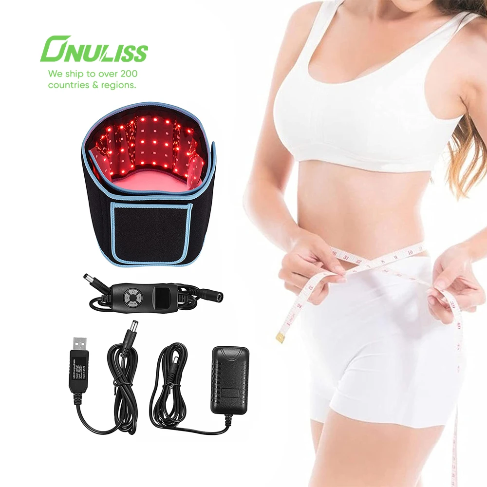 

Wholesale Price 660nm 850nm LED Belt Red Light Therapy Weight Loss Slimming Belt Red Therapy Belt