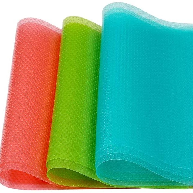 

2pc Washable Fridge Mats Liners Waterproof Fridge Pads Mat Shelves Drawer Table Mats Refrigerator Liners, Green,blue,red