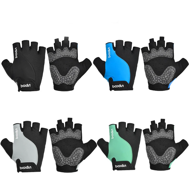 

Fitness Custom Anti-slip Road Bicycle Sports Padded Cycling Gel men women's Gloves Bike Half Fingerless Workout Gloves, Picture shows