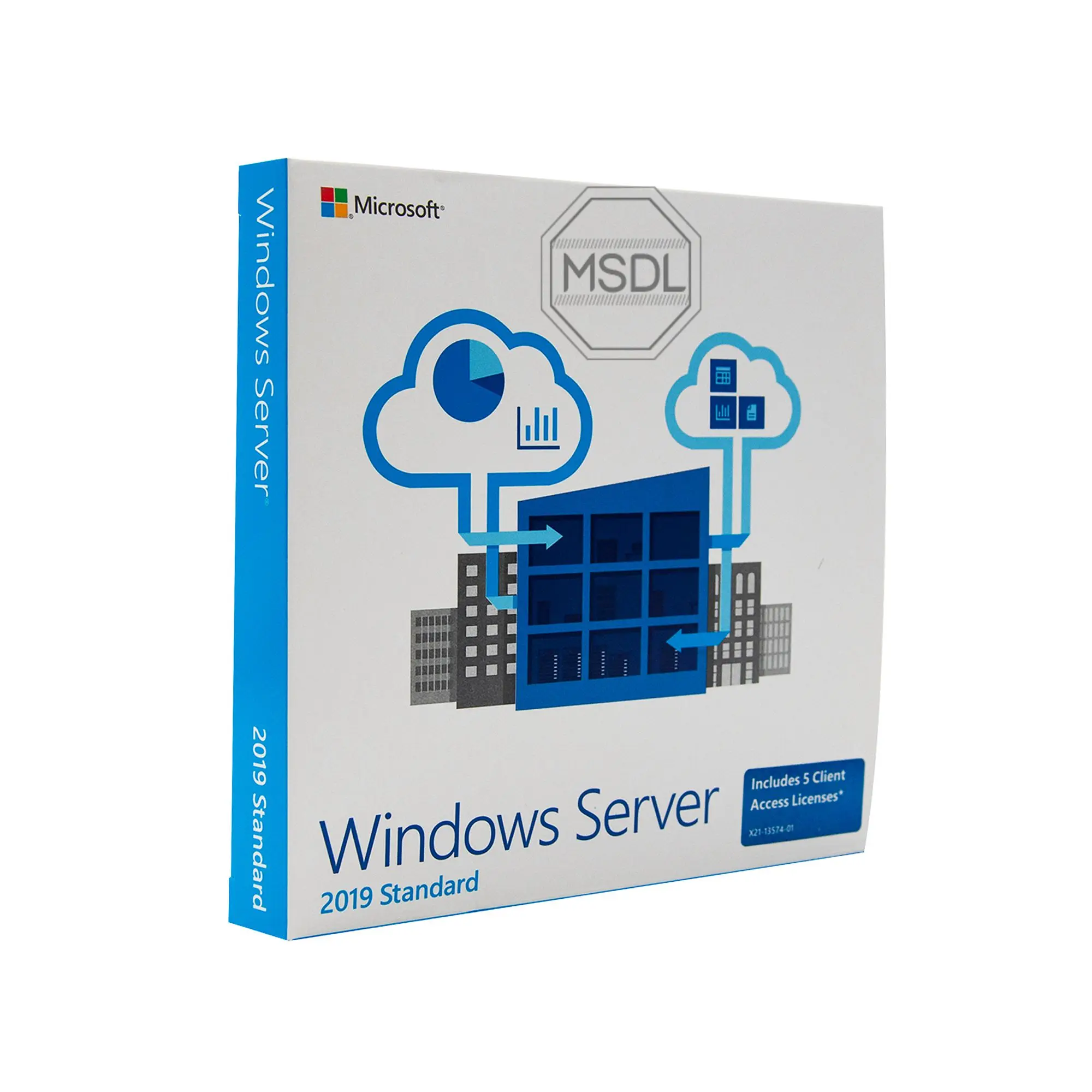 

Microsoft software Windows Server 2019 Standard DVD retail box 5 CAL 16 cores server 2019
