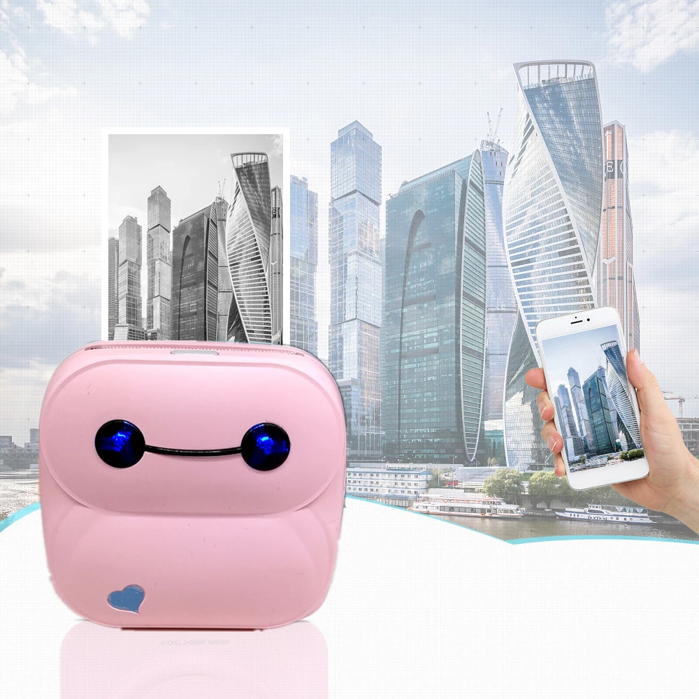 
Smart Wireless Phone Photo Printer WiFi Portable Mini Photo Printer for iOS and Android Smartphone 