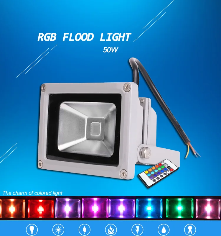 Liper Waterproof Colour Changing Led Flood Light 50w - Buy Led Flood ...