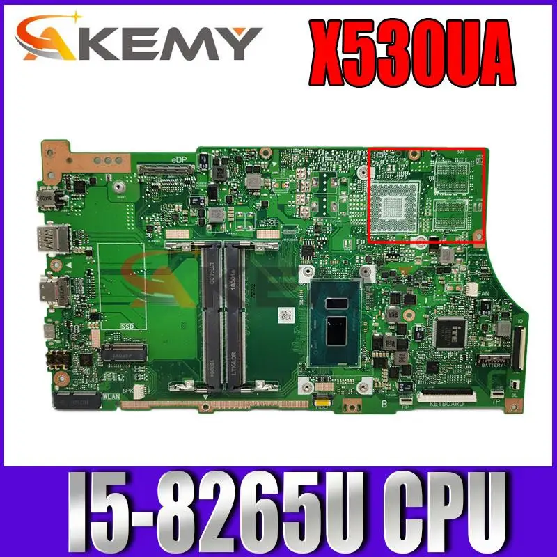 

For ASUS VivoBook S15 S530U S530UA X530U X530UA X530UN laptop motherboard mainboard W/ I5-8265U CPU GM X530UA original mainboard