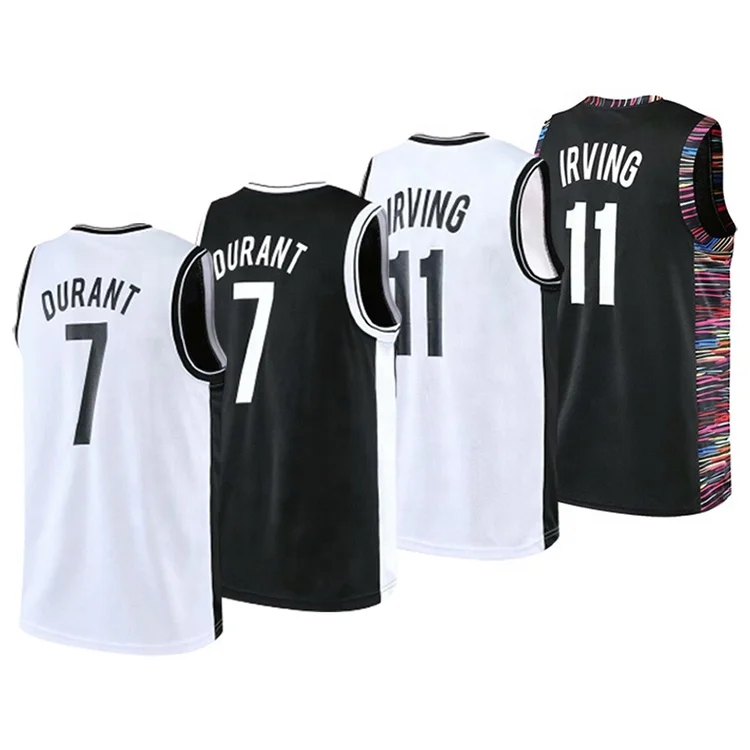 

Hot Selling Cheap Top Quality Plus Size Kevin Durant 7 Kyrie Irving 11 Basketball Jersey Mens Sports Wear Vest 2021 Wholesale