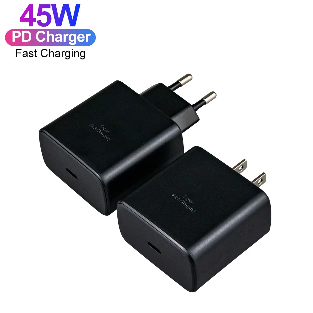 

Original High Quality PD 45W USB C Super Fast Charger for Samsung Note 10 20 S21 S22 45W Type C Charger