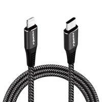 

Lightnings to type-c mfi certified 3A nylon braided usb cable for ipad for iphone x 1m 2m original 11 PD fast charger data cable
