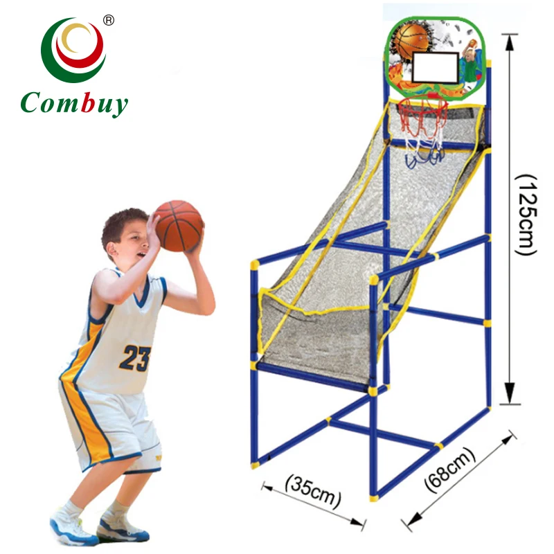 

Small size kids sport set toy basketball shooting machine