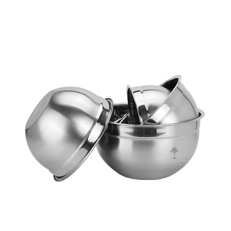 

Amazon top seller stainless steel mixing storage bowl set with lid stainless steel tableware mixing bowl set