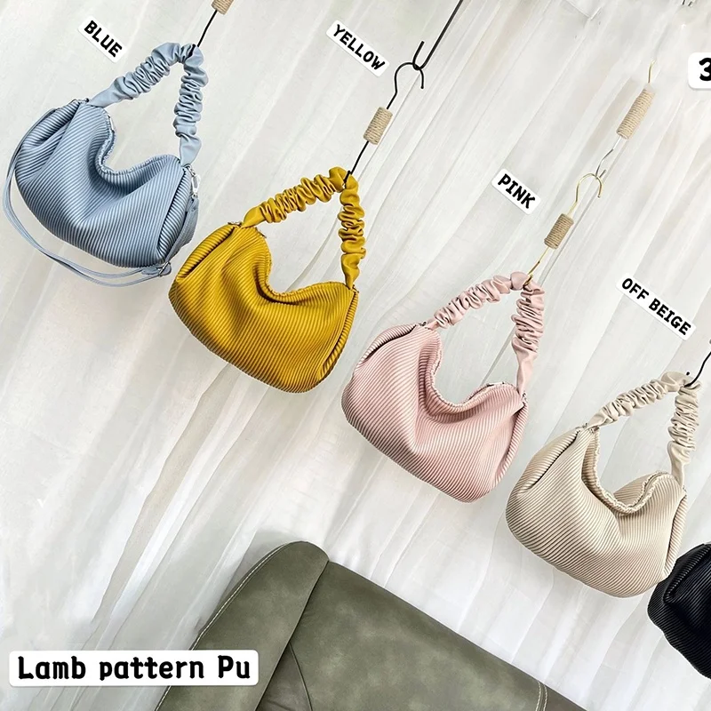 

Hot Fashion Pu Leather Cloud Underarm Bag Handbag Large Capacity Shoulder Bags Ladies