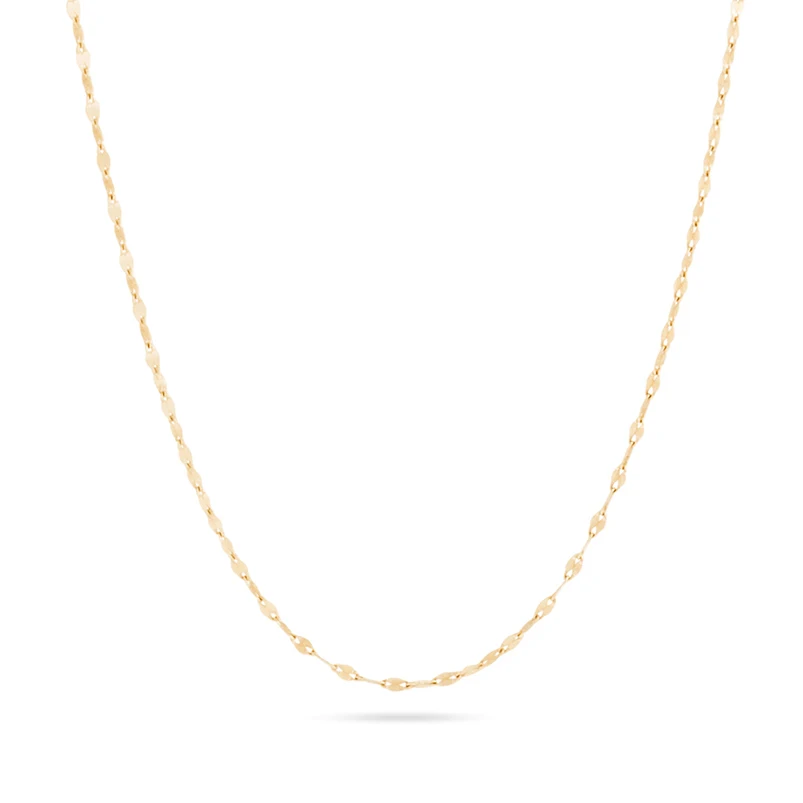 

Gemnel hot selling 925 sterling silver 18k yellow gold vermeil sparkle chain necklace