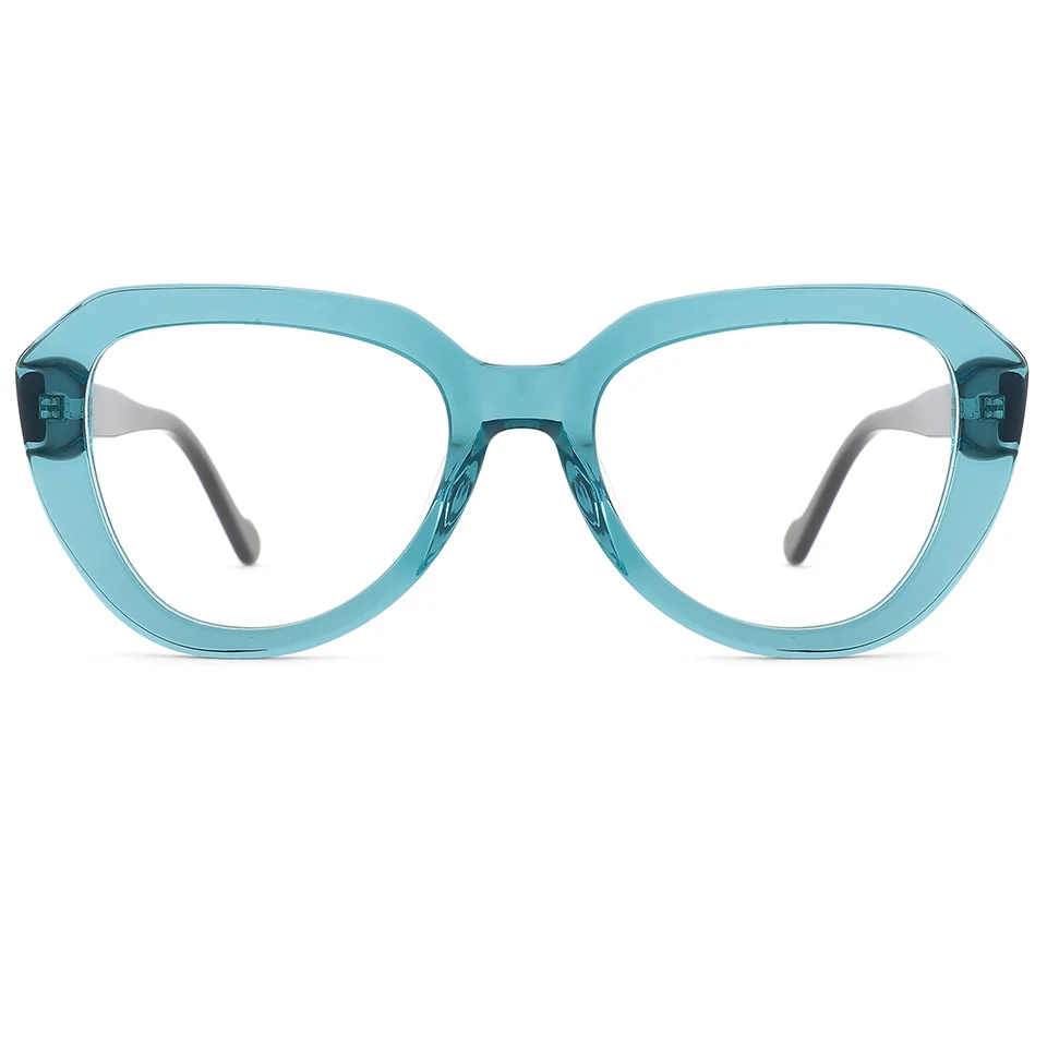 

Unisex Crystal glasses frame with spring hinge fashion design optical frame custom logo for reading glasses and myopia glasses, 4 colors