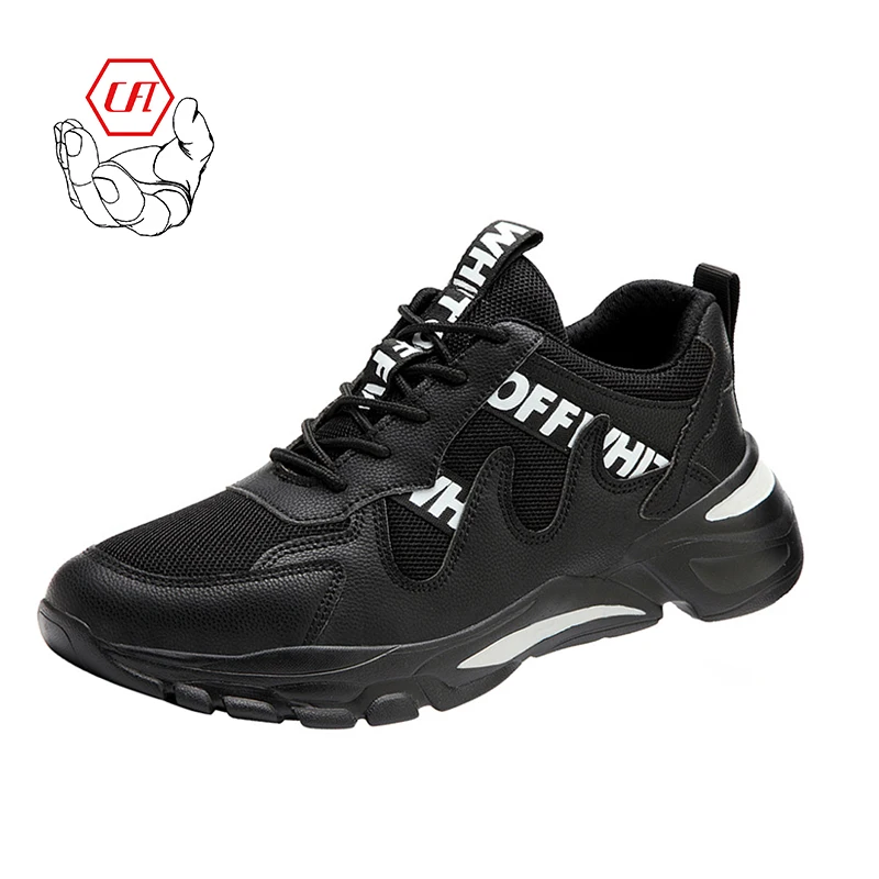 Industrial Protective Safety Shoes for Men Casual Trainers Man Safety Shoe Fly Knit Steel Toe Shoes for Work