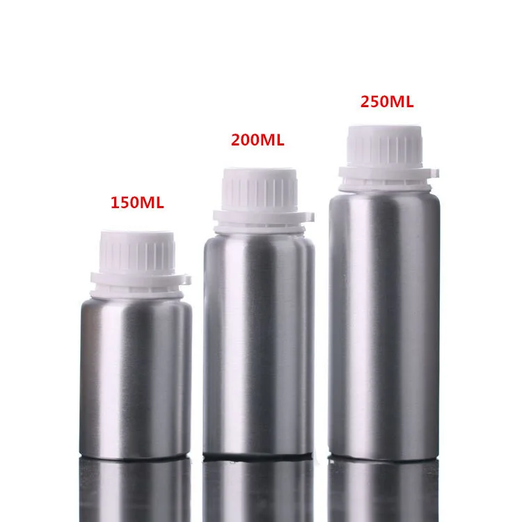 

Wholesale Silver Custom Paint Color Printing 100ml Sealed Non-volatile Aluminum Essential Oil Bottle