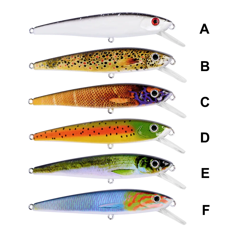 

11cm 11.5g Hard Body Minnow Fishing Lure Floating Hard Bait Blank Wobbler Bait Wholesale Cheap Model, 11 colors