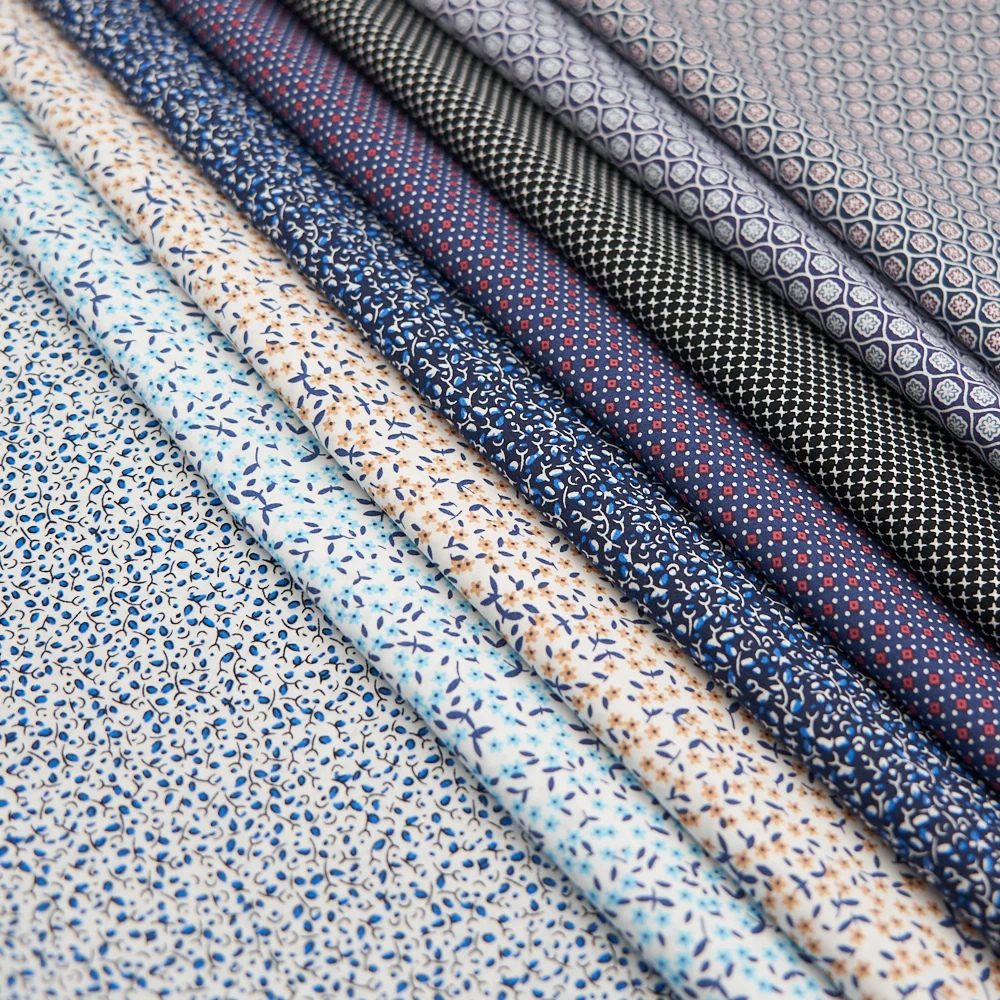 China Manufacturer Cotton Poplin Printed Fabric Textile for Men's Shirt and Lining Fabrics