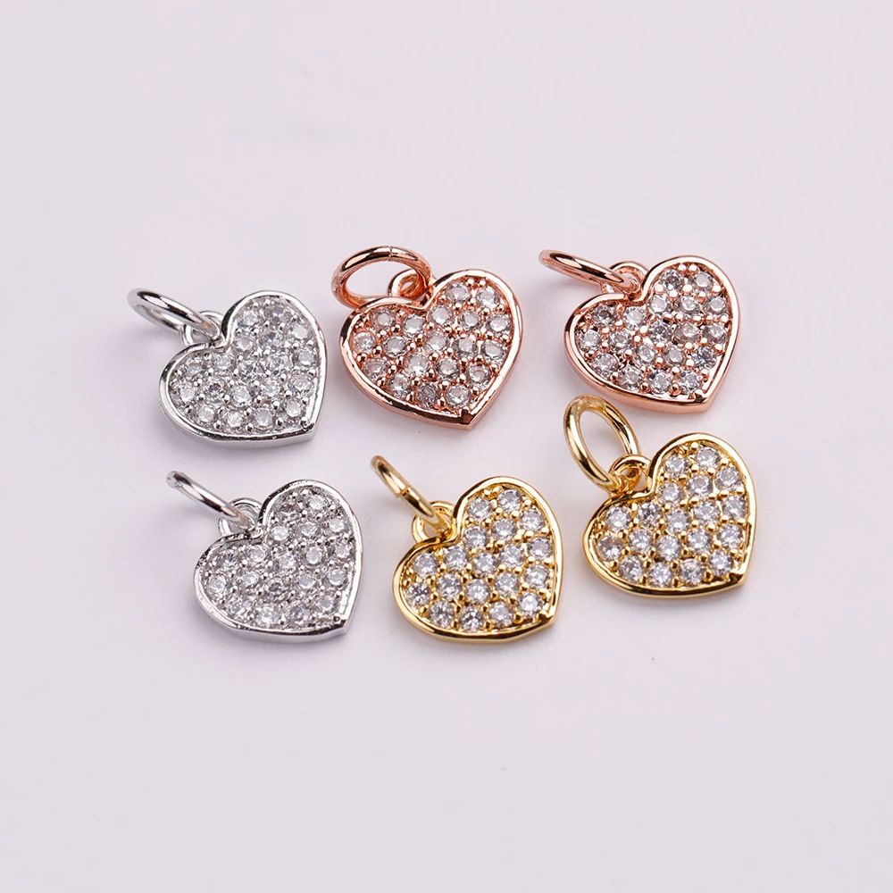 

2021 9*8MM Peach Heart Series New Coming Pendant 3 Colors High Quality